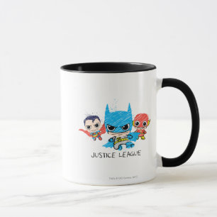 Mini Justice League Sketch Tasse