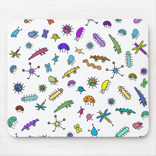 Mini-Käfer und Mini-Bestien Mousepad (Vorne)