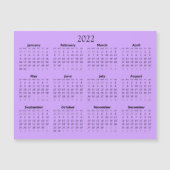 Mini-Kalender 2022 Magneteinladung (Vorderseite)