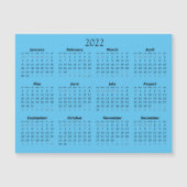 Mini-Kalender 2022 Magneteinladung (Vorderseite)