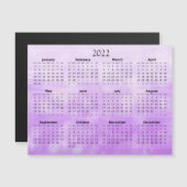 Mini-Kalender 2022 Magnetic Ombre Lila Magneteinladung (Vorne/Hinten)