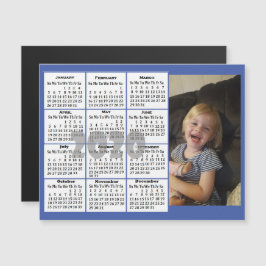 Mini-Kalender für benutzerdefinierte Fotos Magneteinladung