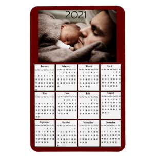 Mini-Kalender-Kühlschrank 2021 Magnet