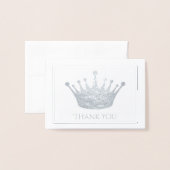 Mini-Karte für die Silver Foil Crown Folienkarte (Vorderseite mit Umschlag)