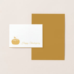 Mini-Karte-Goldfolie-Thanksgiving Folienkarte