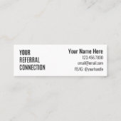 Mini-Karte "nur gute Tiere" Mini Visitenkarte (Rückseite)