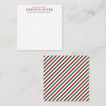 Mini-Karte vom Schreibtisch der Elfen des Weihnach