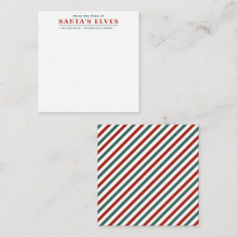 Mini-Karte vom Schreibtisch der Elfen des Weihnach Mitteilungskarte