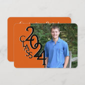 Mini-Klasse 2019 Orange Einladung (Vorne/Hinten)