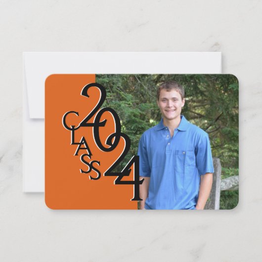 Mini-Klasse 2019 Orange Einladung (Vorderseite)