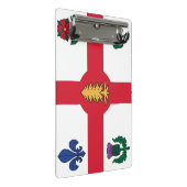 Mini-Klemmbrett mit Flagge von Montreal, Kanada Mini Klemmbrett (Schrägansicht)