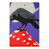 Mini Klemmbrett Mystischer Gothic-Rabe (Rückseite)