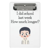 Mini Klemmbrett. Zurück zum Bürogebäude Mini Klemmbrett (Vorderseite)