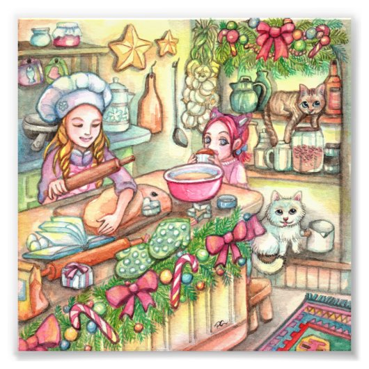 Mini-Koch in der Küche Fotodruck (Vorne)