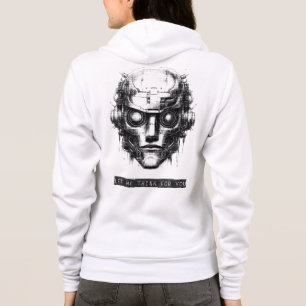 Mini-Kontrolle Cyberpunk Black Print Front & Back Hoodie