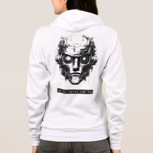Mini-Kontrolle Cyberpunk Black Print Front & Back Hoodie (Rückseite)