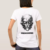 Mini-Kontrolle Cyberpunk Black Print Front & Back T-Shirt (Rückseite)