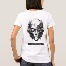 Mini-Kontrolle Cyberpunk Black Print Front & Back T-Shirt