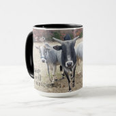 Mini-Kuh-Tasse Tasse (Vorderseite Links)