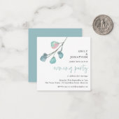 MINI Künstlerisch Eucalyptus Wedding Abend Party E Mitteilungskarte (Vorderseite/Rückseite Beispiel)