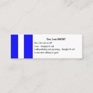 Mini KURZE Leute-Geschäfts-Karten Visitenkarte