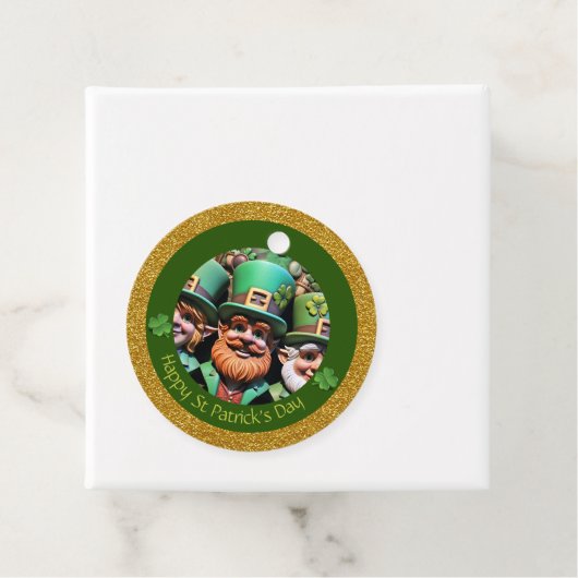 Mini Leprechaun St Patrick's Day Dank RFT11 Geschenkanhänger (Beispiel)