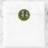 Mini Leprechaun St Patrick's Day dank RS01 Runder Aufkleber (Tasche)