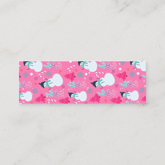 Mini-Lesezeichen für Author- oder Writer-Werbeakti Mini Visitenkarte (Rückseite)