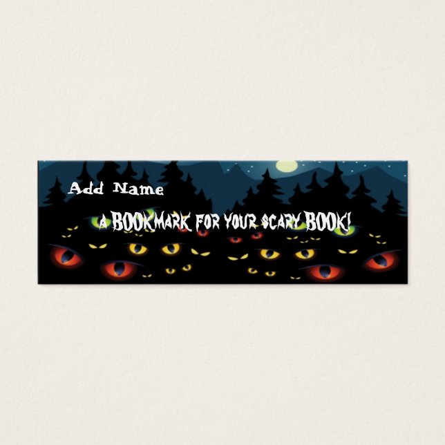 Mini-Lesezeichen für Halloween-Party Gefallen (Vorderseite)