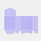 Mini Lila Diamond Pattern Geschenkschachtel (Ungefaltet)