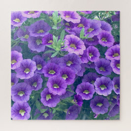 Mini Lila Petunias herausfordern Puzzle