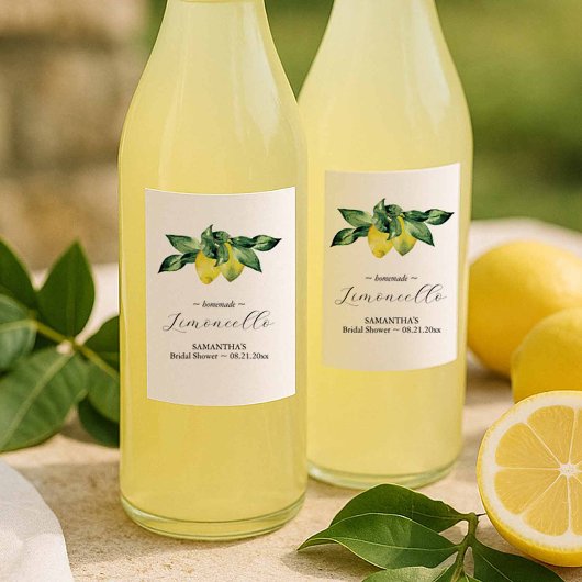 Mini Limoncello Danke Geschenke Weinetikett