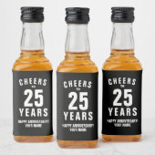 Mini Liquor Flaschen Labels für 25 Jahre Alkoholflaschenetikett (Flaschen)