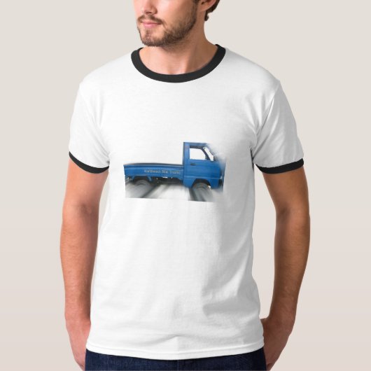 Mini-LKW-Blau T-Shirt (Vorderseite)
