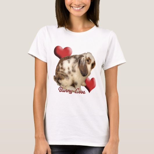 Mini-Lop-Kaninchen T-Shirt (Vorderseite)
