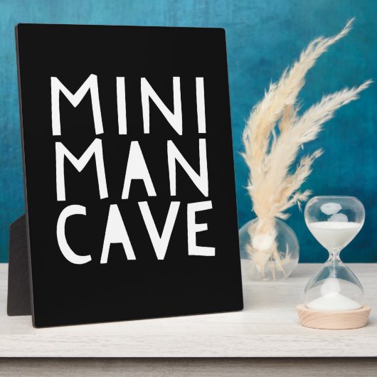 Mini Man Cave Kid's room Sign Fotoplatte (Seite)
