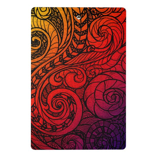 Mini Masterpiece Doodle-Zwischenablage Mini Klemmbrett (Rückseite)