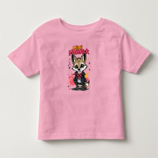 Mini Maverick Cool Rebel Coyote Playground Punk  Kleinkind T-shirt (Vorderseite)