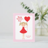 Mini Me Girl Class Feiertagspostkarte (Stehend Vorderseite)