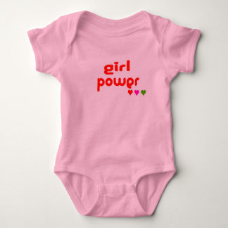 Mini Me Retro Girl Power Baby Strampler