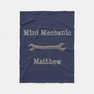 Mini Mechanic Individuelle Name Fleece Blanket