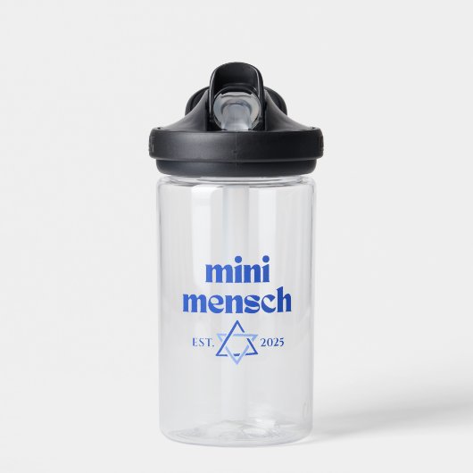 "Mini Mensch" Niedlicher jüdischer Junge Moderner Trinkflasche (Vorne)