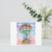 Mini Mice and Big Balloon Postkarte (Stehend Vorderseite)