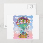 Mini Mice and Big Balloon Postkarte (Vorne/Hinten)