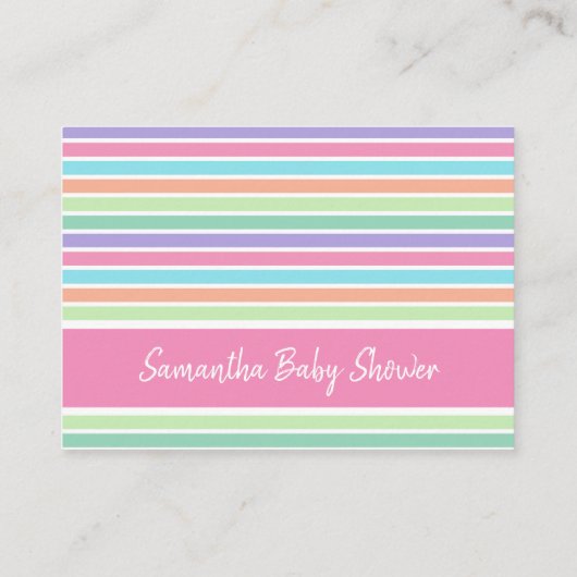 Mini-Mini-Duschdieger-Tombola Begleitkarte (Rückseite)