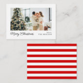 MINI Minimalistisch Classic Frohe Weihnachten Mitteilungskarte (Vorne/Hinten)