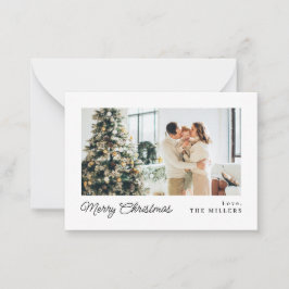 MINI Minimalistisch Classic Frohe Weihnachten Mitteilungskarte