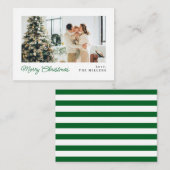 MINI Minimalistisch Classic Frohe Weihnachtskarte Mitteilungskarte (Vorne/Hinten)