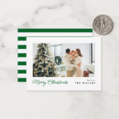 MINI Minimalistisch Classic Frohe Weihnachtskarte Mitteilungskarte (Vorderseite/Rückseite Beispiel)