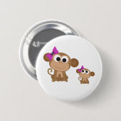 Mini-mir-Affe Button (Vorne & Hinten)